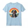 Bluetick Coonhound Rainbow Bridge - Simpatico Cucciolo di Cane Commemorativo Maglietta - Sempre nel Nostro Cuore