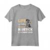 Donna Bluetick Coonhound Dog Breed - Life is Better con un Bluetick Maglietta con Collo a V - Regalo per Amanti dei Cani