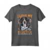 I Love my Bluetick Coonhound - Maglietta con Grafica della Razza di Cane - Regalo Perfetto per Amanti di Bluetick Coonhound