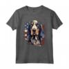 Bluetick Coonhound Pride - Maglietta Bandiera USA per Amanti dei Cani - Ideale per Festività Americane