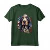 Bluetick Coonhound Pride - Maglietta Bandiera USA per Amanti dei Cani - Ideale per Festività Americane