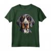 Simpatico Cucciolo di Bluetick Coonhound Face - Maglietta per Amanti dei Cani - Ideale per Proprietari di Cane Bluetick Coonhound