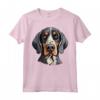 Simpatico Cucciolo di Bluetick Coonhound Face - Maglietta per Amanti dei Cani - Ideale per Proprietari di Cane Bluetick Coonhound