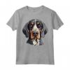 Simpatico Cucciolo di Bluetick Coonhound Face - Maglietta per Amanti dei Cani - Ideale per Proprietari di Cane Bluetick Coonhound