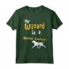 My Wizard is Bluetick Coonhound - Maglietta per Proprietari di Bluetick Coonhound - Regalo Unico per Amanti dei Cani e Appassionati di Magia