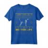 Better Life with Bluetick Coonhound - Divertente Maglietta di Natale per Amanti dei Cani - Regalo Ideale per Feste e Compleanni