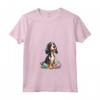 Donna Bluetick Coonhound - Happy Easter Razza di Cane Maglietta con Collo a V - Regalo Pasquale per Amanti dei Cani