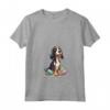 Donna Bluetick Coonhound - Happy Easter Razza di Cane Maglietta con Collo a V - Regalo Pasquale per Amanti dei Cani