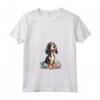 Donna Bluetick Coonhound - Happy Easter Razza di Cane Maglietta con Collo a V - Regalo Pasquale per Amanti dei Cani