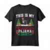 Bluetick Coonhound Christmas Santa Hat Pajama Shirt - Festive Xmas Gift for Dog Lovers