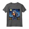 Notte stellata Bluetick Coonhound - Bluetick Coonhound Maglietta - HapTiger Dog Happy - Starry Night Love per gli amanti dei cani