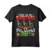 Bluetick Coonhound Christmas Hat Pajama Shirt - Lover Maglietta - Festive Xmas Gift for Dog Lovers
