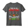 Bluetick Coonhound Christmas Hat Pajama Shirt - Lover Maglietta - Festive Xmas Gift for Dog Lovers