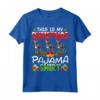 Bluetick Coonhound Christmas Hat Pajama Shirt - Lover Maglietta - Festive Xmas Gift for Dog Lovers