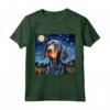 Notte stellata Bluetick Coonhound - Maglietta per Amanti dei Cani - Arte Van Gogh