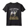 Bluetick Coonhound, la Vita è Migliore con un Bluetick Coonhound - Maglietta per Amanti dei Cani - Ideale come Regalo per Proprietari di Bluetick Coonhound