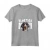 Donna Bluetick Coonhound Mamma Cane Mamma Carino Madre Maglietta con Collo a V - Bluetick Mom - Ideale per la Festa della Mamma