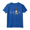 Amante dei Cani Bluetick Coonhound Heartbeat Maglietta - Regalo Divertente per Amanti dei Cani e Proprietari di Bluetick Coonhound