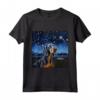 Bluetick Coonhound Notte stellata - Maglietta per Amanti del Bluetick Coonhound - Ideale per Compleanno o Regalo