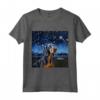Bluetick Coonhound Notte stellata - Maglietta per Amanti del Bluetick Coonhound - Ideale per Compleanno o Regalo