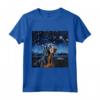 Bluetick Coonhound Notte stellata - Maglietta per Amanti del Bluetick Coonhound - Ideale per Compleanno o Regalo