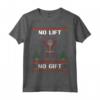 No Lift No Gift - Gym Workout Funny Santa Bodybuilding Xmas Maglietta - Regalo Divertente per Amanti del Fitness a Natale