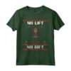 No Lift No Gift - Gym Workout Funny Santa Bodybuilding Xmas Maglietta - Regalo Divertente per Amanti del Fitness a Natale