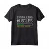 Installing Muscles - Loading - Please Wait... Fitness Maglietta per Allenamento in Palestra - Regalo Divertente per Amanti del Fitness e Bodybuilder