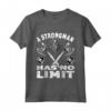Strongman non ha limiti di peso - Maglietta Powerlifter per Bodybuilder - Ideale per Regali Strongman e Fitness
