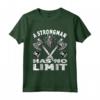 Strongman non ha limiti di peso - Maglietta Powerlifter per Bodybuilder - Ideale per Regali Strongman e Fitness