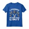 Strongman non ha limiti di peso - Maglietta Powerlifter per Bodybuilder - Ideale per Regali Strongman e Fitness