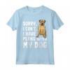 Programmi Con Il Mio Cane Boerboel Maglietta - Design Divertente per Amanti dei Cani - Sorry I Can't I Have Plans With My Boerboel Dog