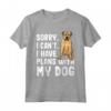 Programmi Con Il Mio Cane Boerboel Maglietta - Design Divertente per Amanti dei Cani - Sorry I Can't I Have Plans With My Boerboel Dog