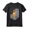American Flag Boerboel Maglietta - T-shirt 4th Of July USA per Amanti dei Cani - Regalo Unico per il 4 Luglio