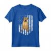 American Flag Boerboel Maglietta - T-shirt 4th Of July USA per Amanti dei Cani - Regalo Unico per il 4 Luglio
