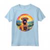 Boerboel Rainbow Bridge Simpatico cucciolo di mastino sudafricano Maglietta - Design commemorativo per amanti dei cani Boerboel