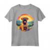 Boerboel Rainbow Bridge Simpatico cucciolo di mastino sudafricano Maglietta - Design commemorativo per amanti dei cani Boerboel