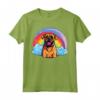 Carino Boerboel Rainbow Cloud South African Mastiff Puppy Dog Maglietta - Felicità tra le Nuvole - Ideale per Amanti dei Cani e Proprietari di Boerboel