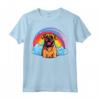 Carino Boerboel Rainbow Cloud South African Mastiff Puppy Dog Maglietta - Felicità tra le Nuvole - Ideale per Amanti dei Cani e Proprietari di Boerboel