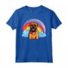 Carino Boerboel Rainbow Cloud South African Mastiff Puppy Dog Maglietta - Felicità tra le Nuvole - Ideale per Amanti dei Cani e Proprietari di Boerboel