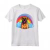 Carino Boerboel Rainbow Cloud South African Mastiff Puppy Dog Maglietta - Felicità tra le Nuvole - Ideale per Amanti dei Cani e Proprietari di Boerboel