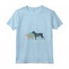 Donna Cane Mamma & Papà Silhouette - Vintage Boerboel Maglietta con Collo a V - Ideale come Regalo per Amanti dei Cani - Acquista Online Maglietta Boerboel