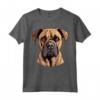Carino Boerboel Viso Cartoon - Sud Africano Mastino Amante Del Cane Maglietta - Ideale per Proprietari e Addestratori di Boerboel