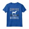 Amante del caffè e dei cani Boerboel Maglietta - Regalo per Allevatori e Amanti dei Cani - Ideale per Natale e Compleanno