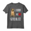 Trovato Mia Anima Gemella Boerboel Maglietta - Design Divertente per Amanti dei Cani - Ideale Regalo per Proprietari di Boerboel