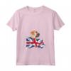 Donna HapTiger Boerboel Maglietta con Collo a V - UK Flag Dog Lover Apparel - Perfect for Canine Enthusiasts
