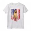 American Flag Boerboel 4 Luglio Maglietta - Ideale per Amanti dei Cani e Festeggiare l'America
