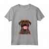 Donna Boerboel Cartoon Artwork Maglietta con Collo a V - Ideale per gli Amanti dei Cani Boerboel