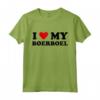 I Heart Dog Dad Mom - I Love Boerboel Maglietta - Abbigliamento divertente per amanti dei cani Boerboel