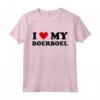 I Heart Dog Dad Mom - I Love Boerboel Maglietta - Abbigliamento divertente per amanti dei cani Boerboel